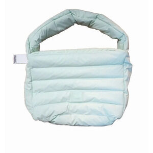 Rains Tote Puffer Bag Loop Shopper Mini Mint Green MSRP $140 NWT Waterproof
